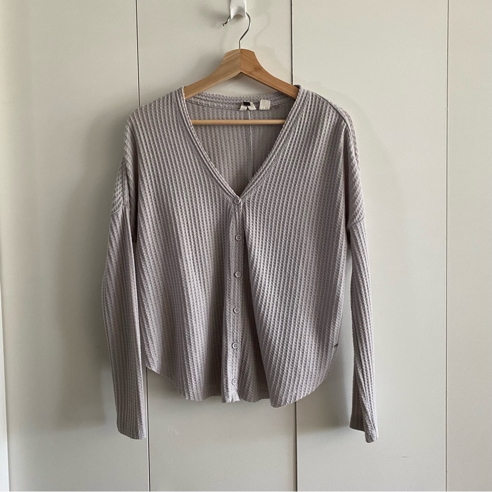 🍂fall drop🍂 Roxy Waffle longsleeve button up tee